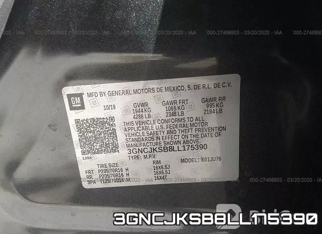 3GNCJKSB8LL175390 фото 10