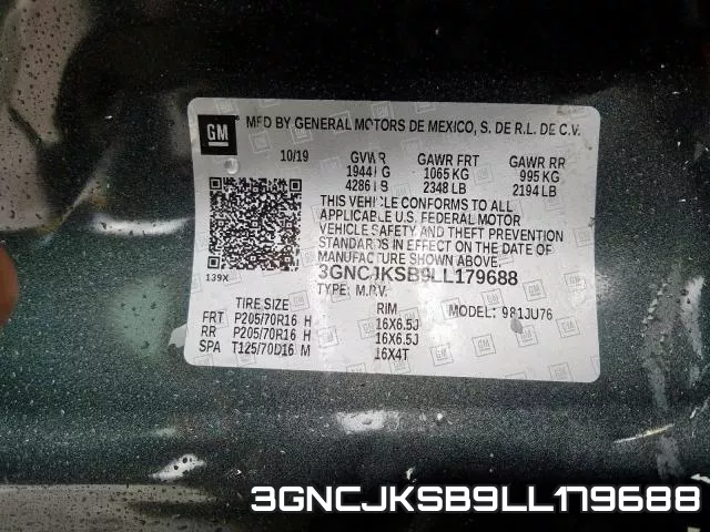 3GNCJKSB9LL179688 фото 2