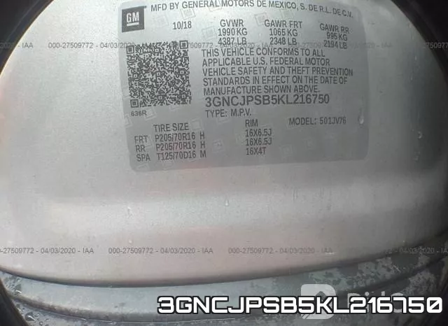 3GNCJPSB5KL216750 фото 10