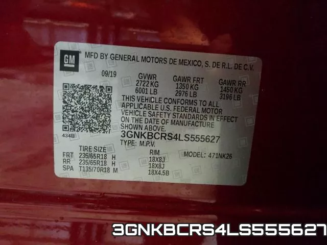 3GNKBCRS4LS555627 фото 2