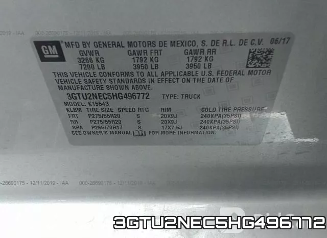 3GTU2NEC5HG496772 фото 10