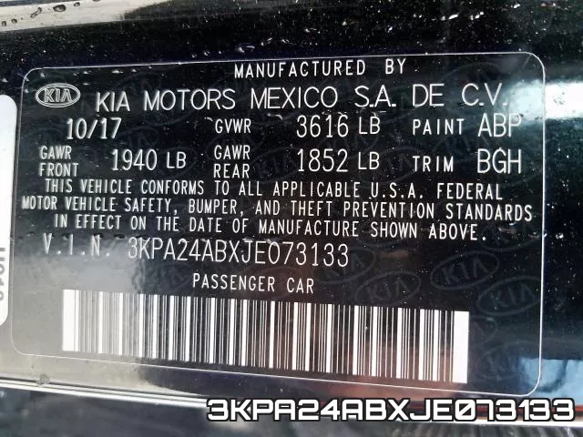 3KPA24ABXJE073133 фото 2