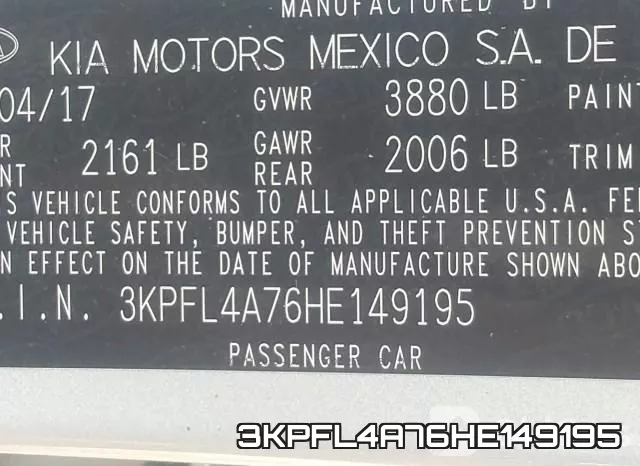 3KPFL4A76HE149195 фото 10
