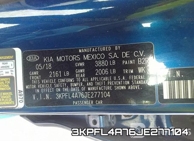 3KPFL4A76JE277104 фото 10