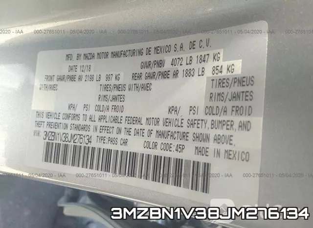 3MZBN1V38JM276134 фото 10