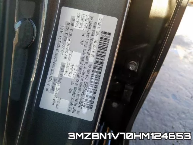 3MZBN1V70HM124653 фото 2