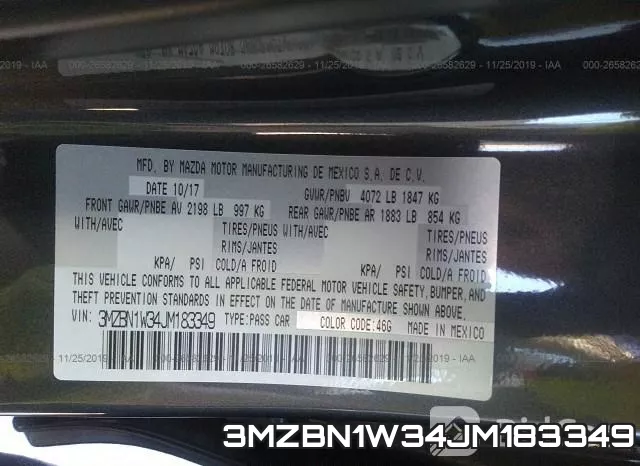 3MZBN1W34JM183349 фото 10