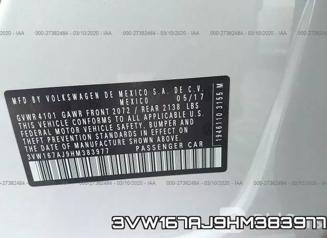 3VW167AJ9HM383977 фото 10