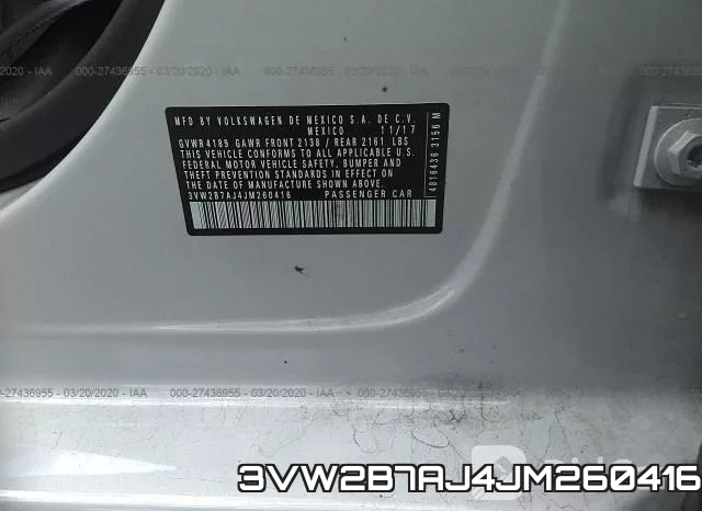 3VW2B7AJ4JM260416 фото 10