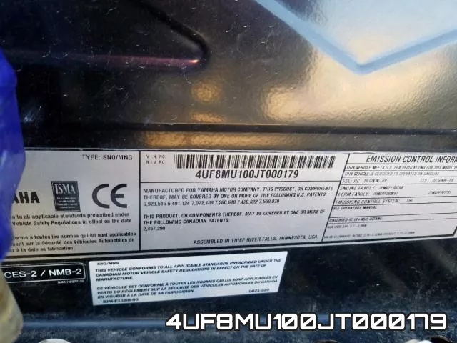 4UF8MU100JT000179 фото 2