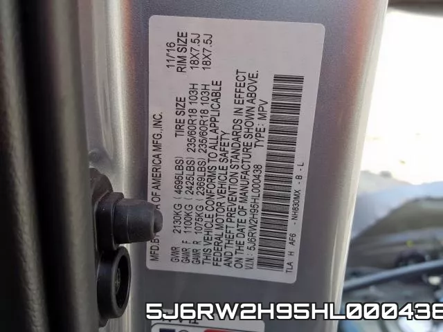 5J6RW2H95HL000438 фото 2