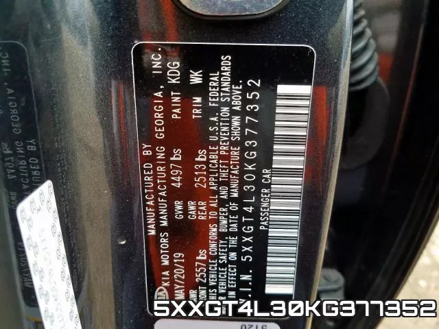 5XXGT4L30KG377352 фото 2