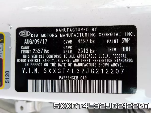 5XXGT4L32JG212207 фото 2