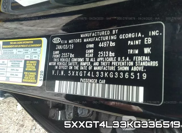 5XXGT4L33KG336519 фото 10