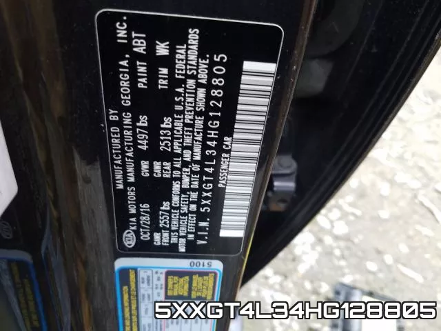 5XXGT4L34HG128805 фото 2
