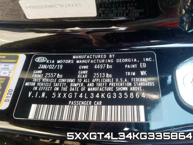 5XXGT4L34KG335864 фото 2
