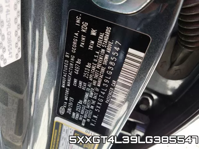 5XXGT4L39LG385547 фото 2