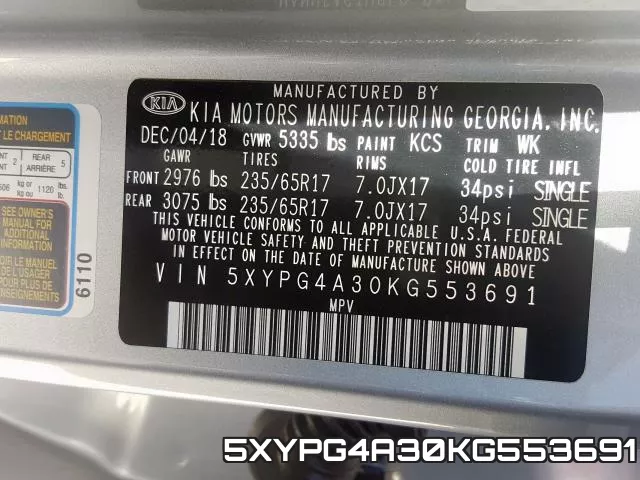 5XYPG4A30KG553691 фото 2