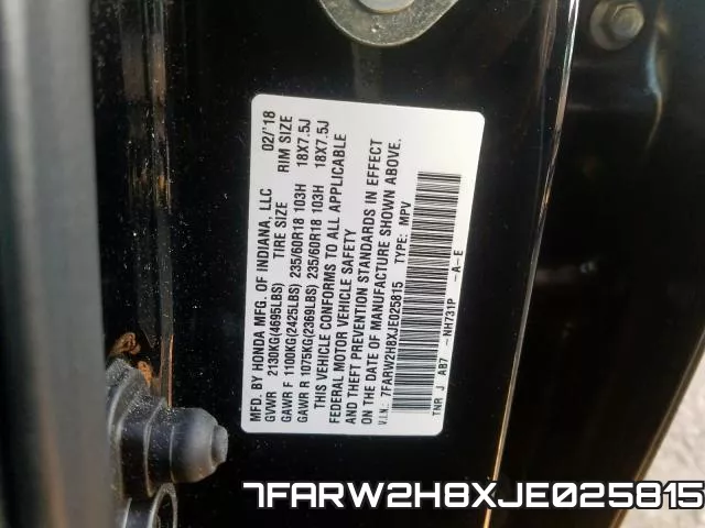 7FARW2H8XJE025815 фото 2