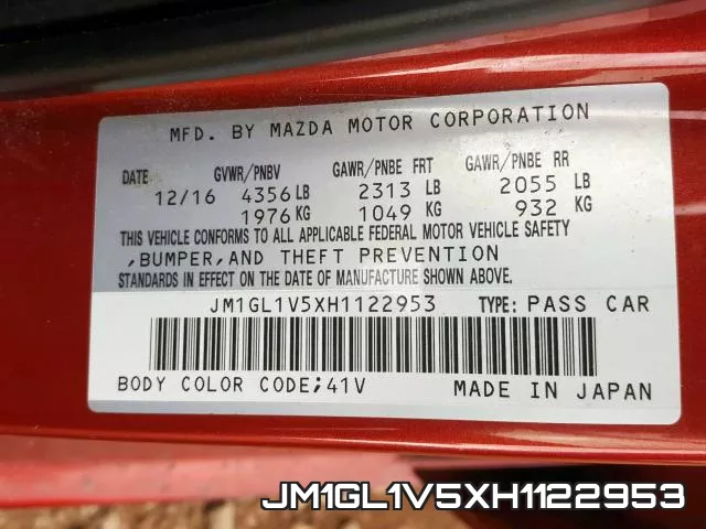 JM1GL1V5XH1122953 фото 2