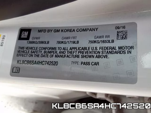KL8CB6SA4HC742520 фото 2