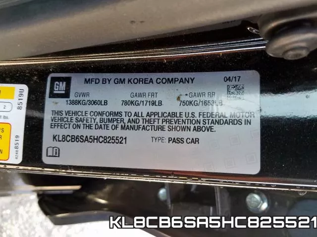 KL8CB6SA5HC825521 фото 2