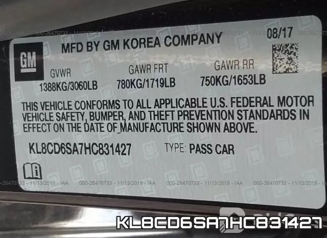 KL8CD6SA7HC831427 фото 10