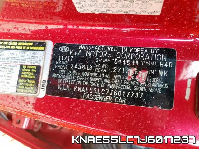 KNAE55LC7J6017237 фото 2
