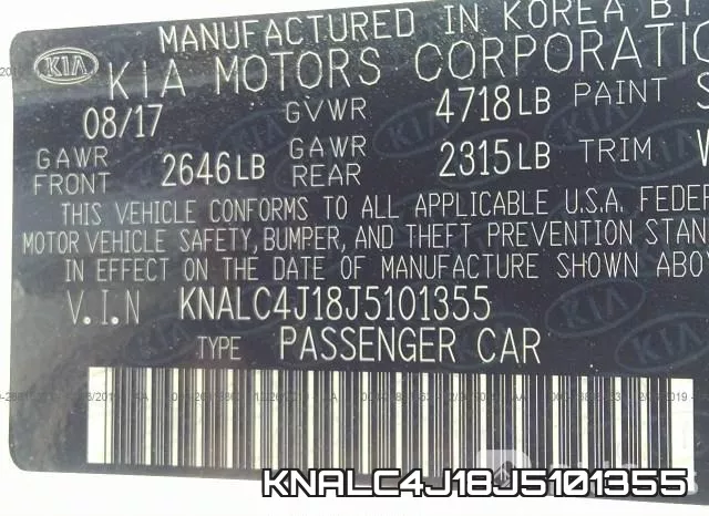 KNALC4J18J5101355 фото 10