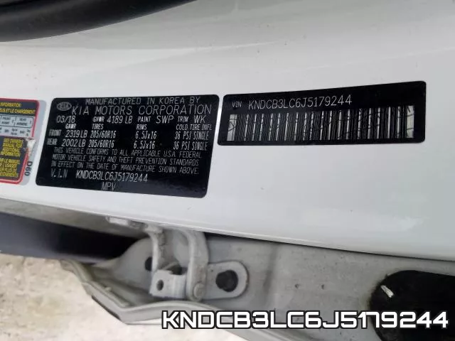 KNDCB3LC6J5179244 фото 2