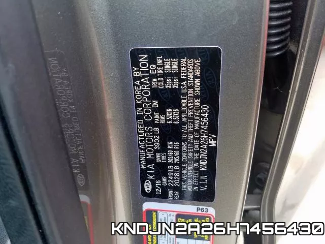 KNDJN2A26H7456430 фото 2