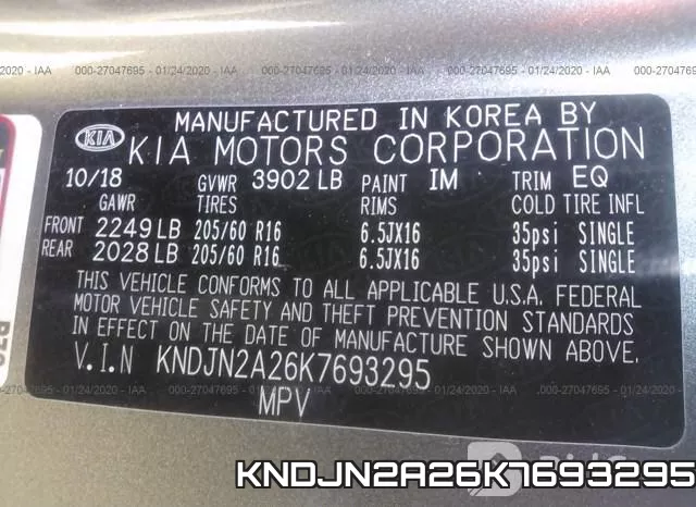 KNDJN2A26K7693295 фото 10