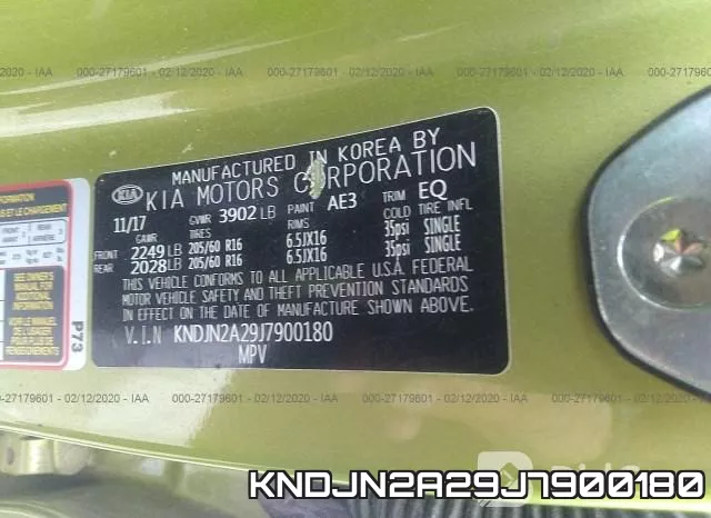 KNDJN2A29J7900180 фото 10