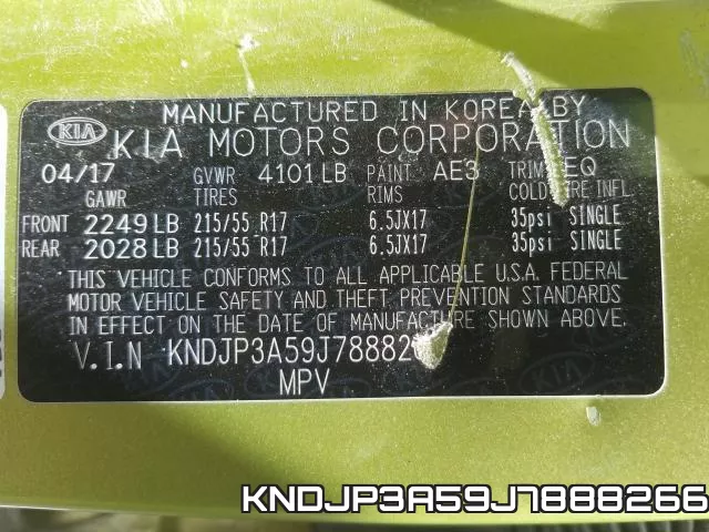 KNDJP3A59J7888266 фото 2