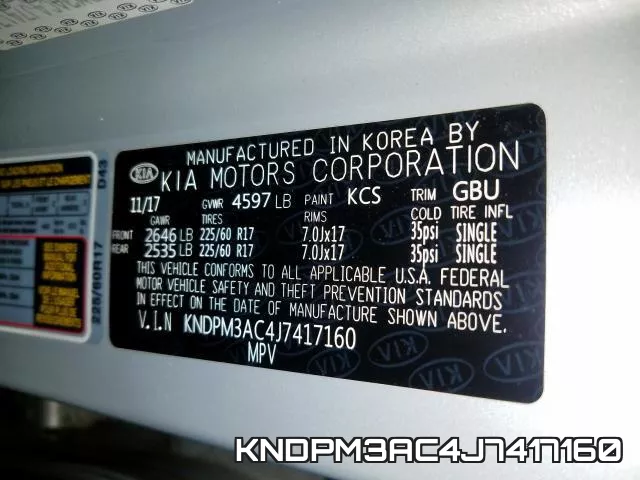 KNDPM3AC4J7417160 фото 2