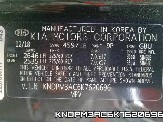 KNDPM3AC6K7620696 фото 2