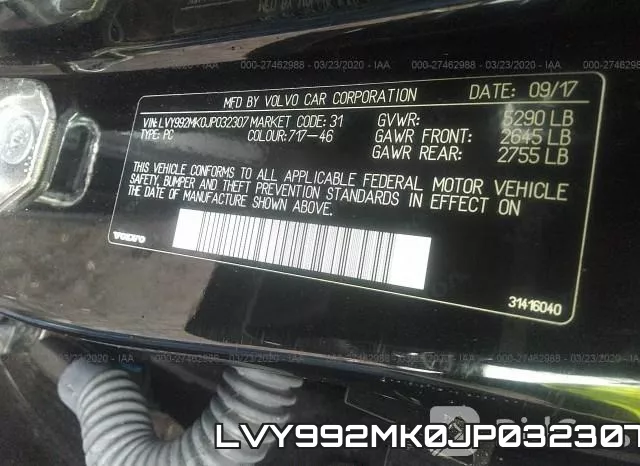 LVY992MK0JP032307 фото 10