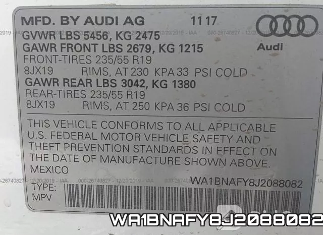 WA1BNAFY8J2088082 фото 10