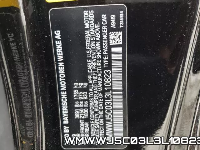 WMWWJ5C03L3L10823 фото 2