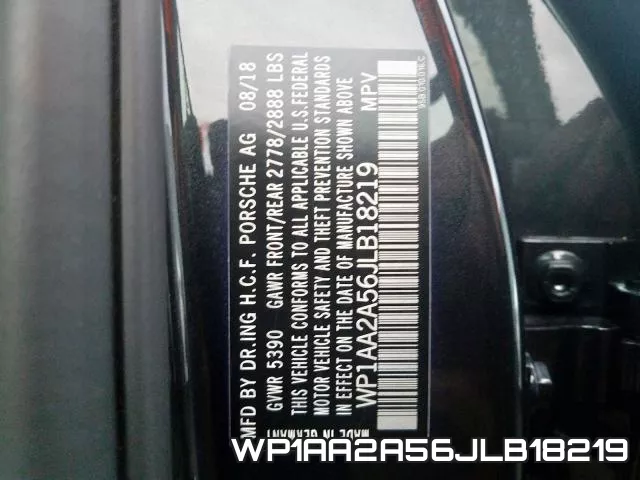WP1AA2A56JLB18219 фото 2