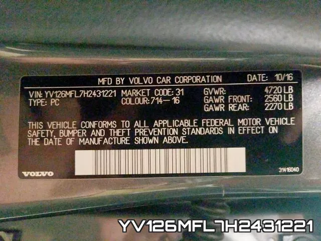 YV126MFL7H2431221 фото 2