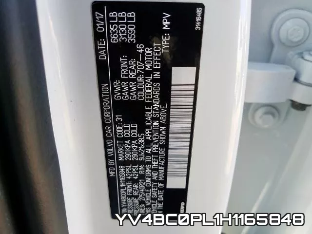 YV4BC0PL1H1165848 фото 2