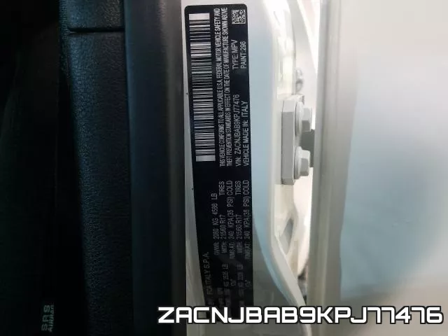 ZACNJBAB9KPJ77476 фото 2
