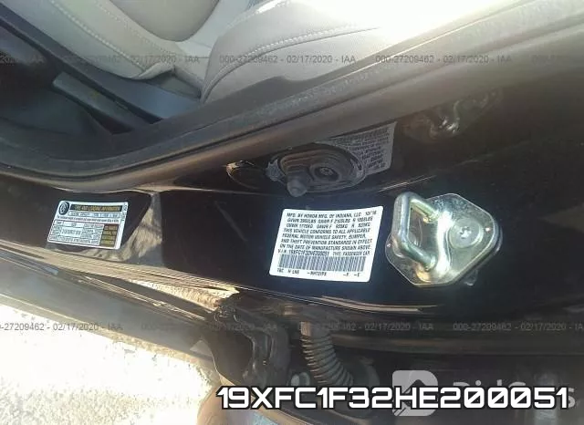19XFC1F32HE200051 фото 10