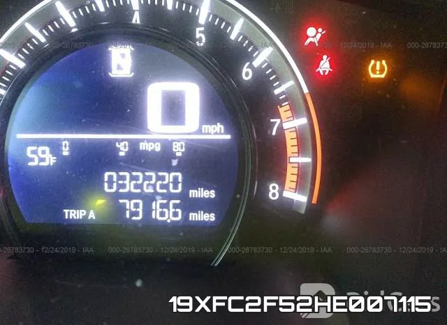 19XFC2F52HE007115 фото 8