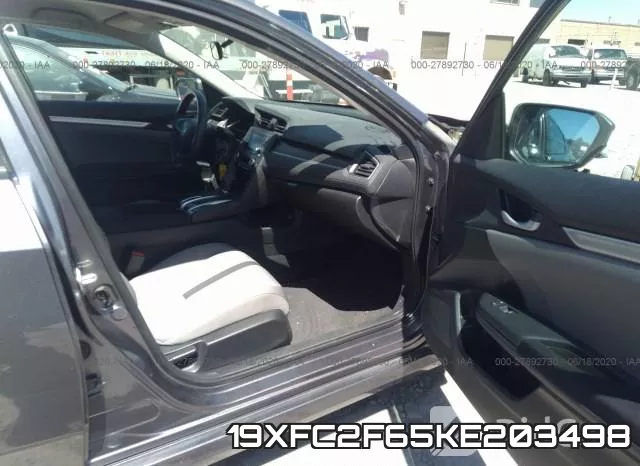 19XFC2F65KE203498 фото 6