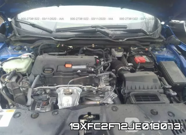 19XFC2F72JE018073 фото 2