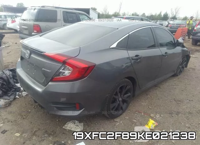 19XFC2F89KE021238 фото 5