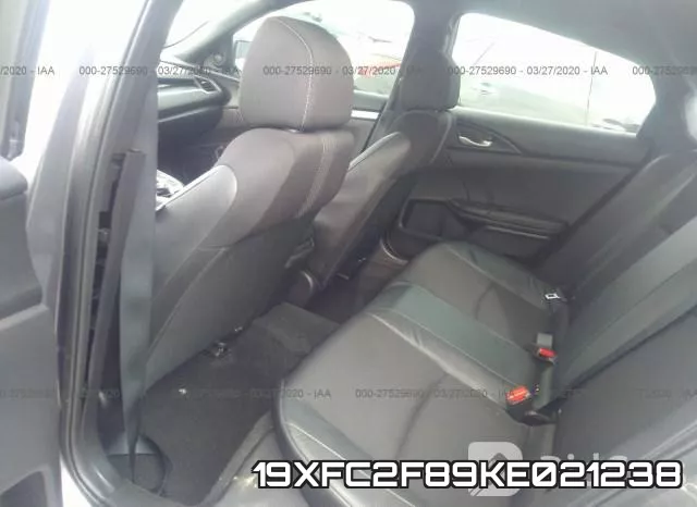 19XFC2F89KE021238 фото 9