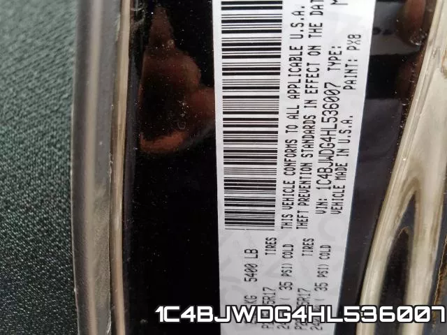 1C4BJWDG4HL536007 фото 2